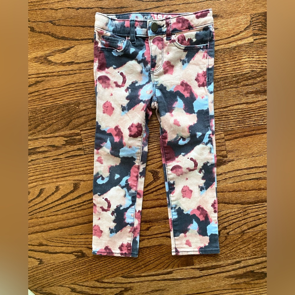 GAP Kids Jeans in Pink, Blue, Black Floral Print